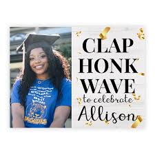 clap honk wave graduation yard sign