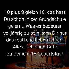 Spruch Zum 18 Geburtstag Kurz Happy Birthday World