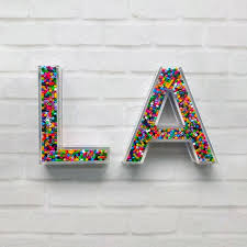 Fillable Acrylic Letters Wall Hanging