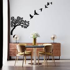 Birds Flying To Distance Metal Wall Art