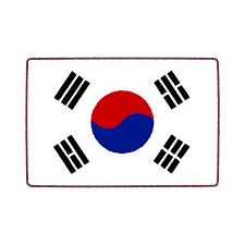 フリーイラスト：大韓民国（韓国）国旗
