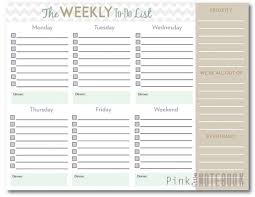 The Ultimate Weekly To Do List Free Printable The Ocd Teacher
