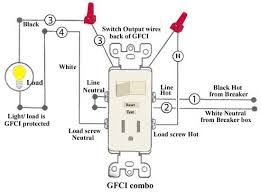 That means two or three cables enter the box. Gfci Combination Wiring Wire Switch Gfci Outlet Wiring