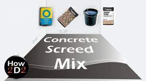 concrete screed ratio mix how to