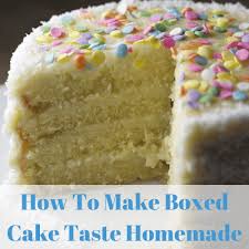 boxed cake taste like bakery cake