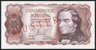 Being part of the eu agreement, euro is the accepted currency in austria and other european countries. Currency Of Austria 500 Austrian Schilling Banknote Of 1965 Issued By The National Bank Of Austria Oesterreichische N Bank Notes Banknote Collection Austria