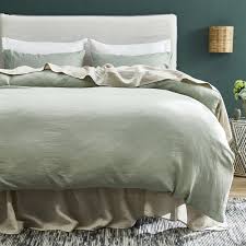 Sage Pure French Flax Linen Quilt Cover Set