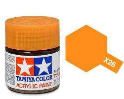 Amazon Com Tamiya Models X 26 Acrylic Paint Clear Orange