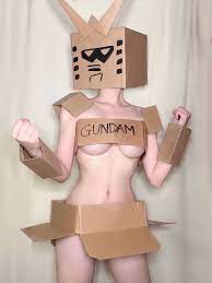 Cardboard Gundam cosplay | Cardboard Box Gundam | Know Your Meme