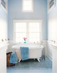 Pretty Pale Blue Bathroom Borrowed