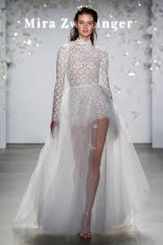 Fashion month may be over, but don't think we've stopped paying attention to the runways. Wedding Dress Trends We Love For 2020 Brides Wedding Dress Trends Bridal Dresses Two Piece Wedding Dress