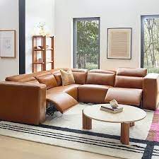 leather sectionals west elm