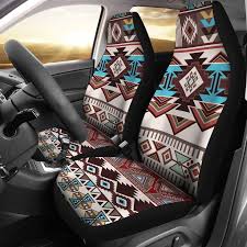 Brown Boho Chic Bohemian Aztec Car Seat