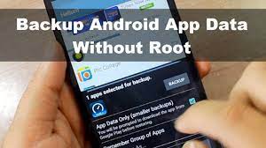to backup android app data without root