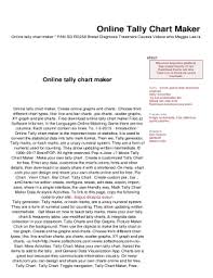 Fillable Online Online Tally Chart Maker Fax Email Print