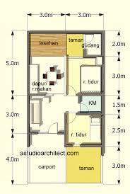 Sketsa denah rumah ukuran 6×9 meter 3 kamar rumahminimalispro com. 30 Inspirasi Desain Rumah 6x9 Meter Yang Minimalis Desain Id