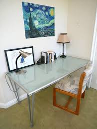 Ikea Frosted Glass Table With Metal