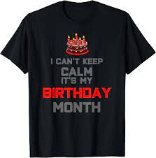 birthday month clic t shirt ebay