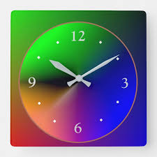 Colorful Wall Clocks Square Wall Clock