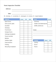 House Cleaning Inspection Checklist Template Home Form New Property
