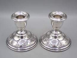 Wallace Sterling Candelero Pair Of