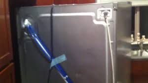 Use a sturdy container to depress and if the refrigerator does not have a dispenser, check the water pressure using the water supply line, if possible. Part 1 Lg Refrigerator Water Line Repair Youtube