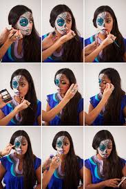 paint a sugar skull on your face