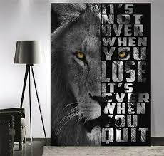 Motivational Quote Mambo Lion Deep