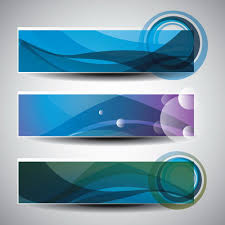 abstract web banners vector material