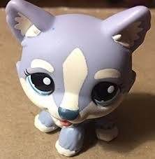 Lps pet shop dogs and puppies husky old things orange pet store husky dog. Amazon Com Husky Puppy 1684 Blue Littlest Pet Shop Retired Collector Toy Lps Collectible Replacement Single Figure Loose Oop Out Of Package Print Toys Games
