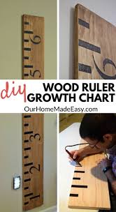 Make Your Own Wooden Ruler Growth Chart This Tutorial Will