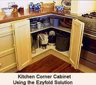 If you're working with cabinet overlay, cabinet hinges, like ones with an adjustable design, are an option to consider. Ezyfold Bi Fold Door Corner Cabinets Corner Kitchen Cabinet Kitchen Cabinet Sizes Kitchen Cabinets Door Hinges