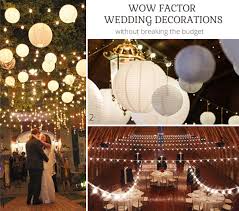 wow factor wedding ideas without