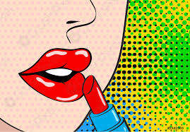 pop art make up nahaufnahme von y