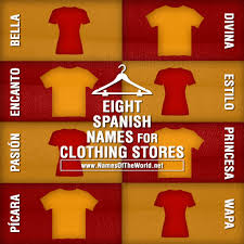 eight spanish names for boutiques and
