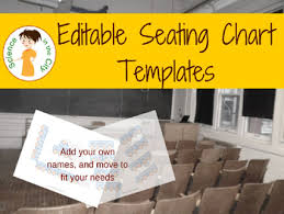 Editable Seating Chart Templates
