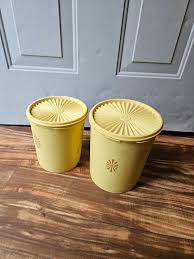 Tupperware Canisters 2 Canisters Flour