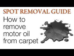 how to get oil stains out of carpet