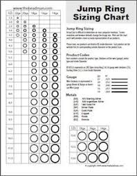 Jump Ring Sizing Chart From Www Thebeadman Com Diy Jewelry