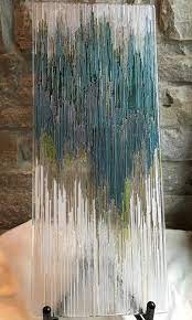 Fused Glass Art Panel Rain Storm