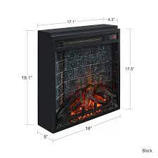 Electric Glass Front Fireplace Insert