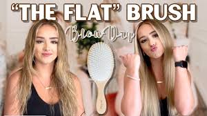 flat brush dry ensemble hair
