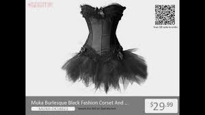 Muka Burlesque Black Fashion Corset And Petticoat From Opentip Com