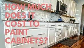 cost to paint a kitchen cabinets