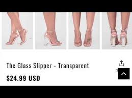 Glass Transpa Heels