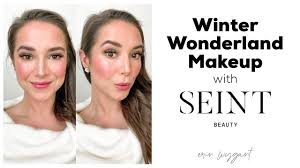 winter wonderland makeup with seint