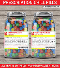 Free printable 2021 calendar stickers / 12 month calendar. Gag Prescription Label Templates Printable Chill Pills Funny Gag Gift