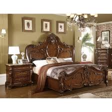 Queen size bed frames, full size bed frames and more sizes are offered here at big lots and deliver an array of styles so you can find one in a cinch. Traditional Cherry Oak Eastern King Size Bedroom Set 3 Pcs B7189 Mcferran Walmart Com Walmart Com