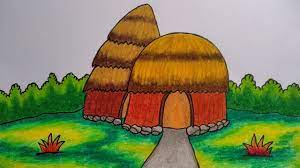 Rumah adat honai biasanya banyak ditemukan didaerah lembah dan pegunungan. Cara Menggambar Rumah Adat Menggambar Rumah Honai Menggambar Dan Mewarnai Rumah Adat Youtube