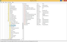 environment variables in windows 8